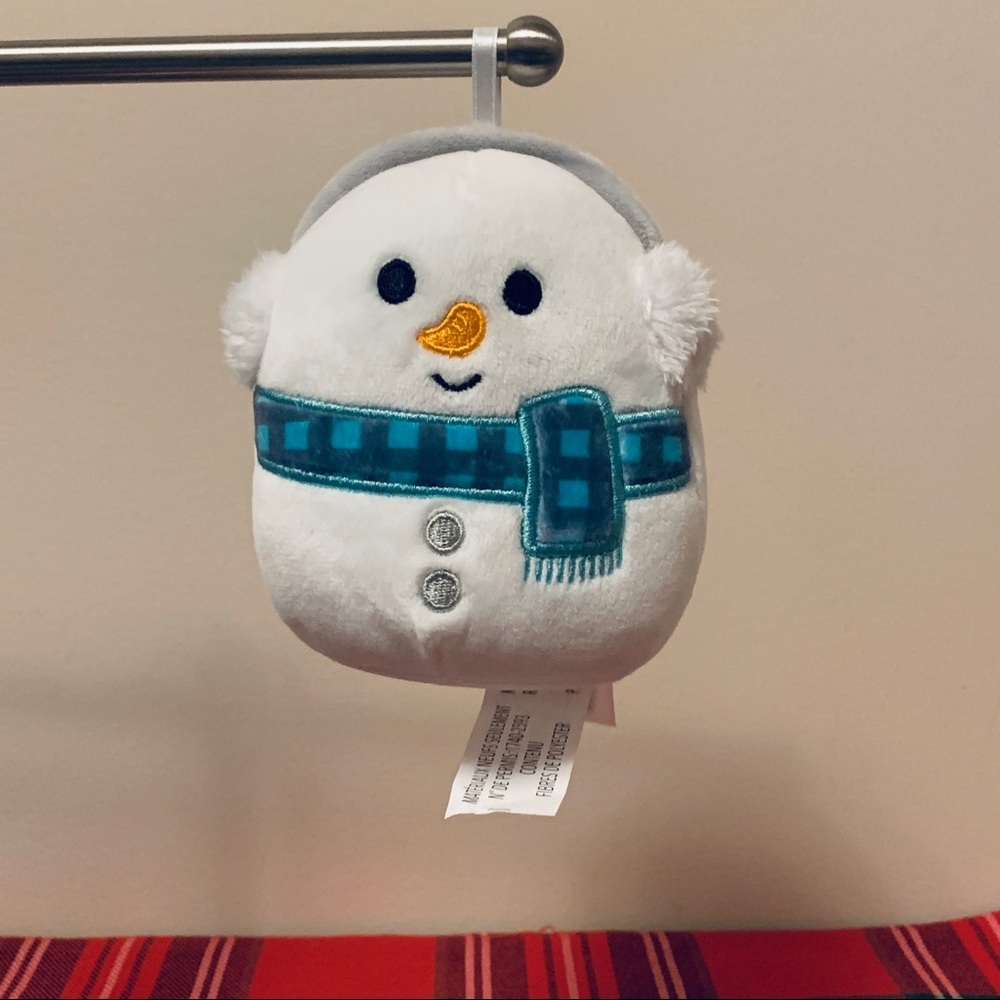 Squishmallow ❄️ Ornament Manny Snowman ⛄️, Christmas 🎄, 3.5” New